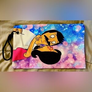 Handmade & Designed Double Sided Large Wristlet Bags